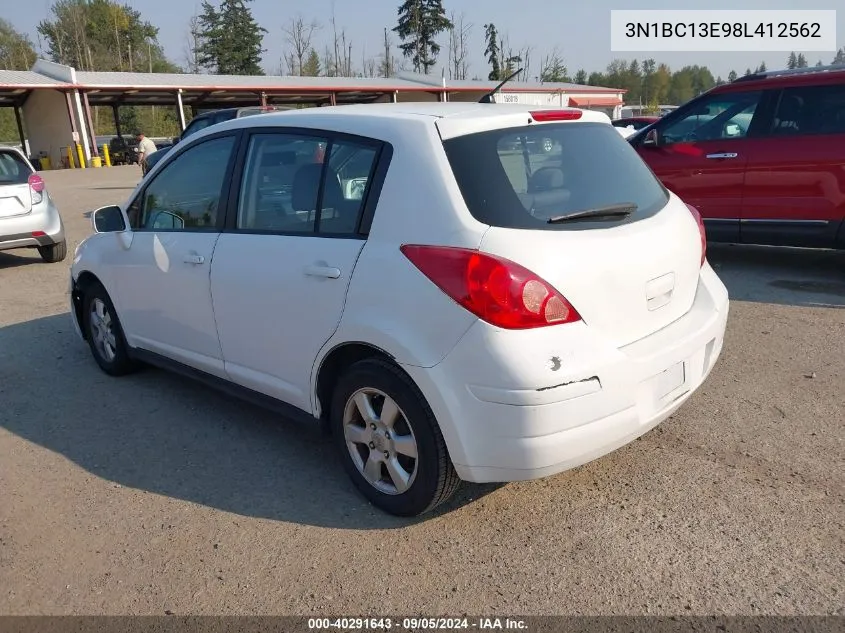 2008 Nissan Versa 1.8S/1.8Sl VIN: 3N1BC13E98L412562 Lot: 40291643