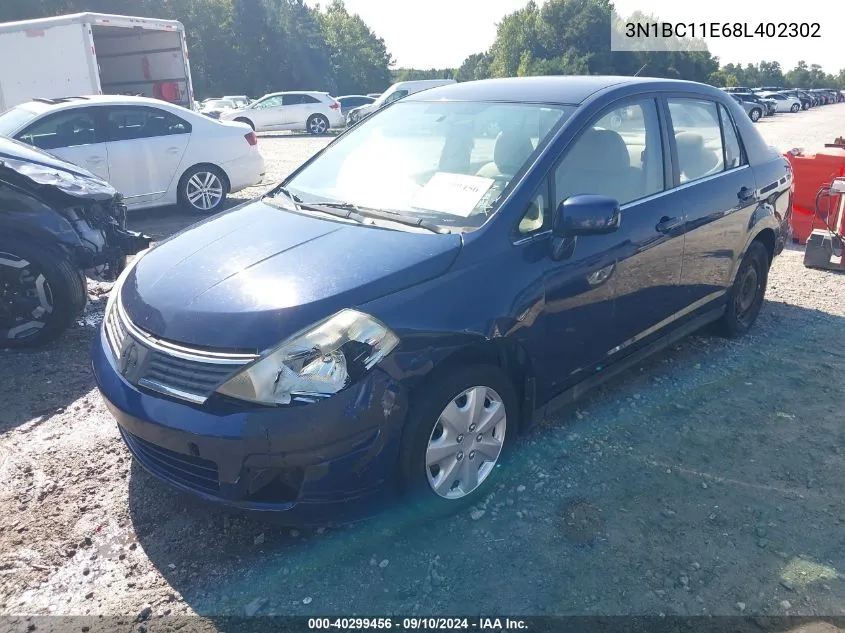 3N1BC11E68L402302 2008 Nissan Versa 1.8 S