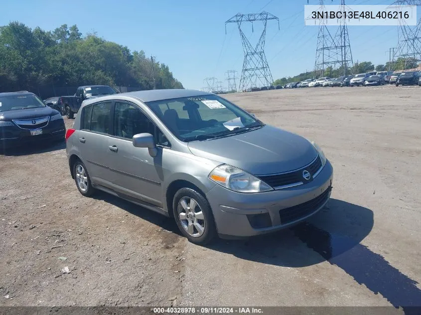 2008 Nissan Versa S/Sl VIN: 3N1BC13E48L406216 Lot: 40328978