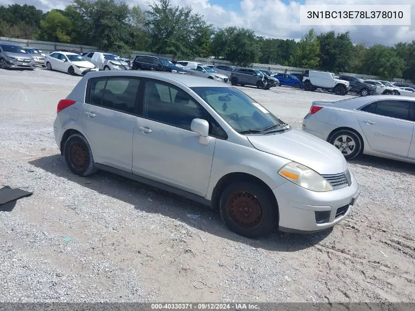 3N1BC13E78L378010 2008 Nissan Versa 1.8S