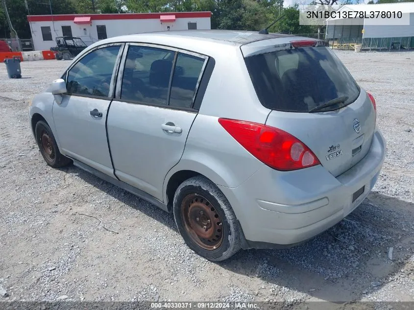 2008 Nissan Versa 1.8S VIN: 3N1BC13E78L378010 Lot: 40330371