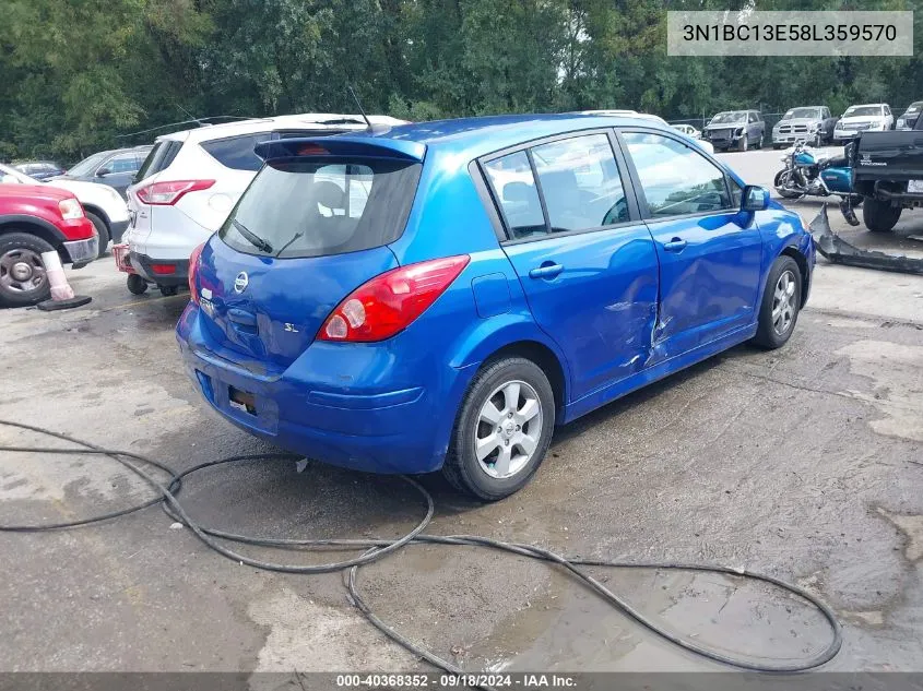 3N1BC13E58L359570 2008 Nissan Versa 1.8Sl