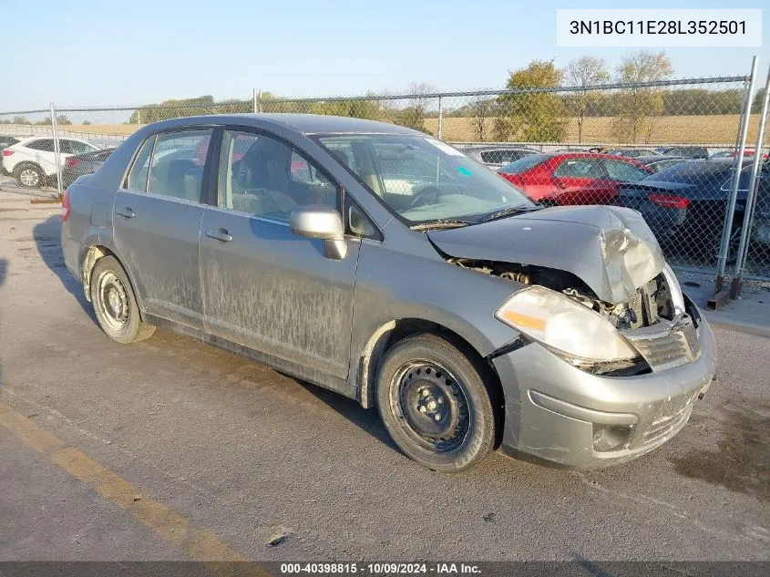 3N1BC11E28L352501 2008 Nissan Versa 1.8S