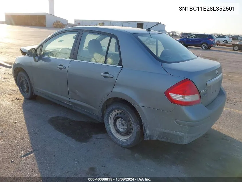 3N1BC11E28L352501 2008 Nissan Versa 1.8S