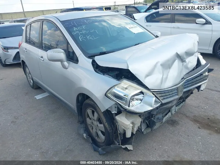 2008 Nissan Versa 1.8Sl VIN: 3N1BC13EX8L423585 Lot: 40403450