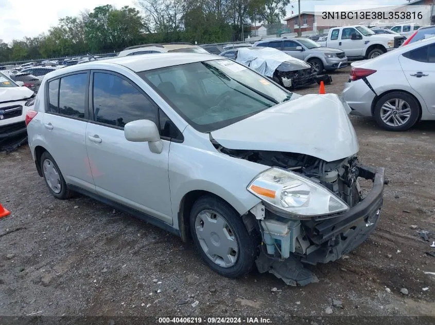 2008 Nissan Versa 1.8S VIN: 3N1BC13E38L353816 Lot: 40406219