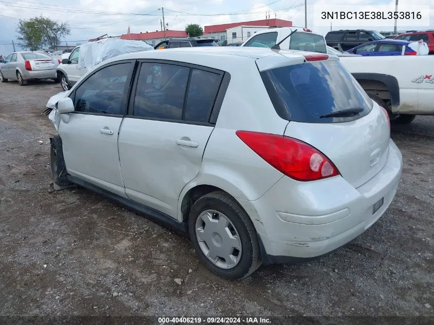 3N1BC13E38L353816 2008 Nissan Versa 1.8S