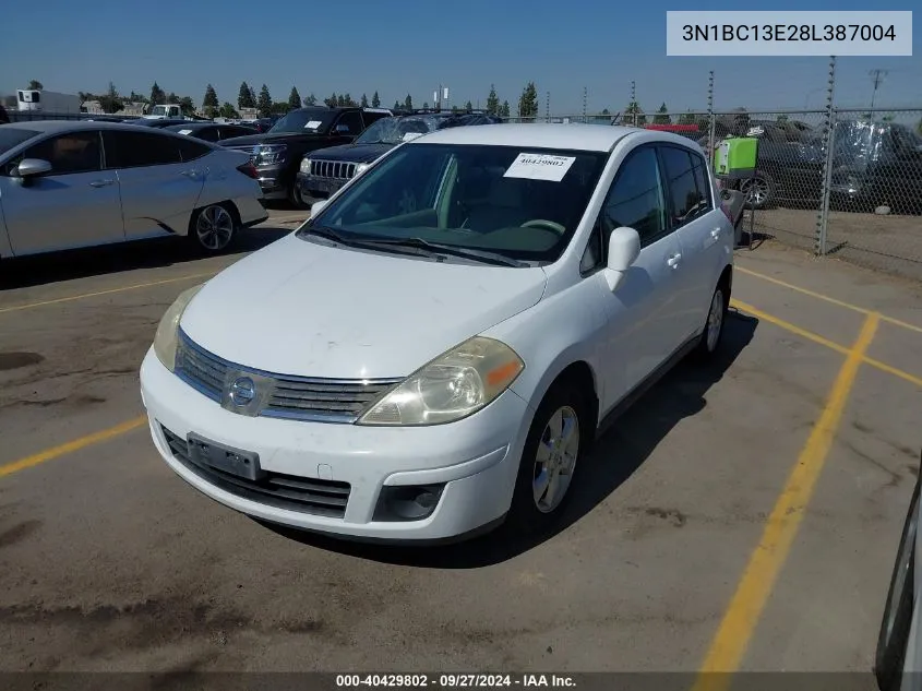 2008 Nissan Versa 1.8Sl VIN: 3N1BC13E28L387004 Lot: 40429802