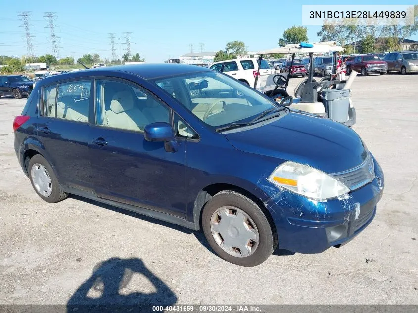 2008 Nissan Versa 1.8S VIN: 3N1BC13E28L449839 Lot: 40431659