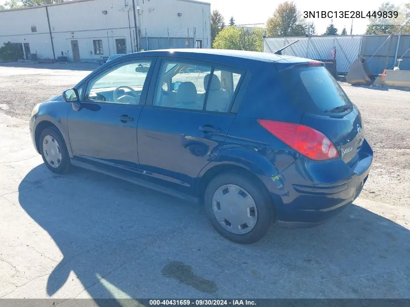 3N1BC13E28L449839 2008 Nissan Versa 1.8S