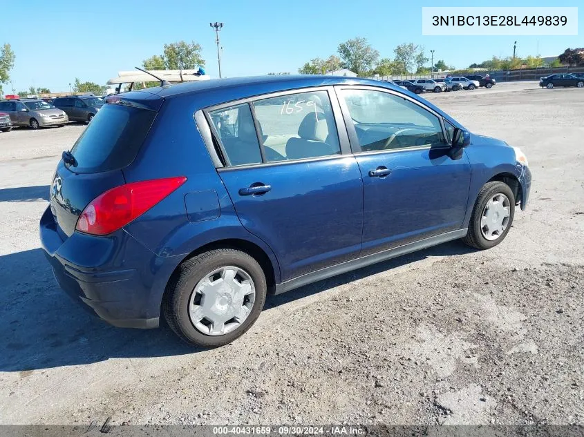 3N1BC13E28L449839 2008 Nissan Versa 1.8S