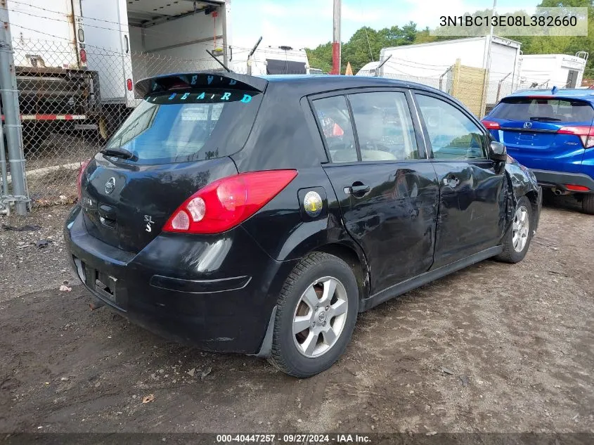 2008 Nissan Versa 1.8Sl VIN: 3N1BC13E08L382660 Lot: 40447257