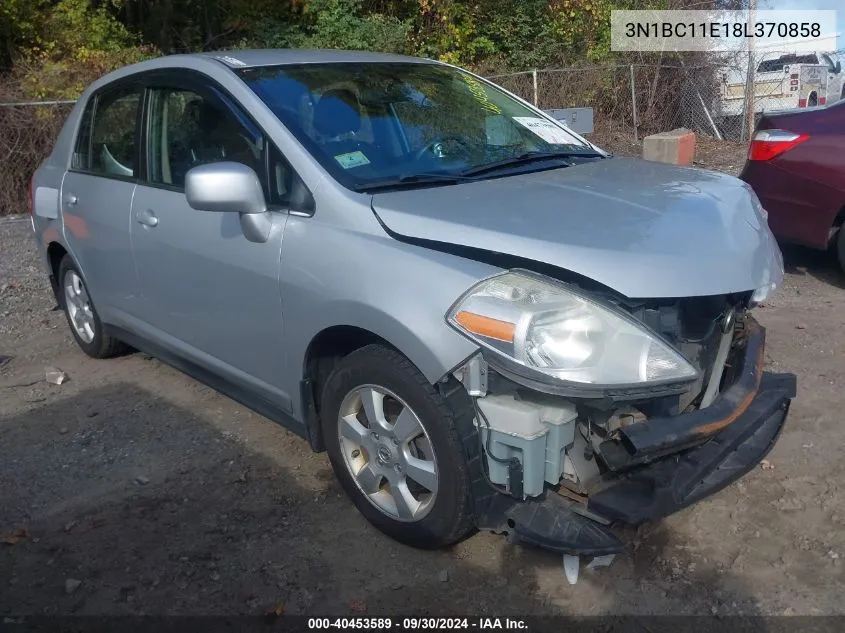 3N1BC11E18L370858 2008 Nissan Versa S/Sl