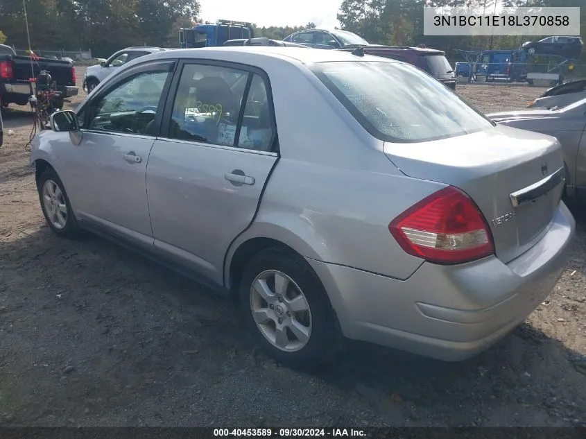 3N1BC11E18L370858 2008 Nissan Versa S/Sl