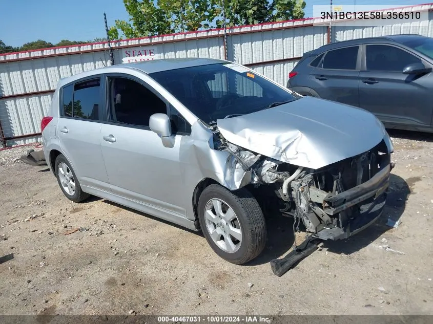 2008 Nissan Versa 1.8Sl VIN: 3N1BC13E58L356510 Lot: 40467031