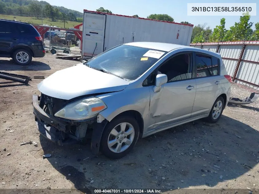 2008 Nissan Versa 1.8Sl VIN: 3N1BC13E58L356510 Lot: 40467031