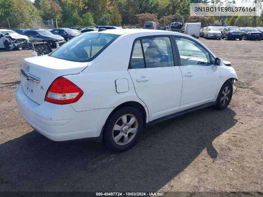 2008 Nissan Versa 1.8Sl VIN: 3N1BC11E98L376164 Lot: 40497724