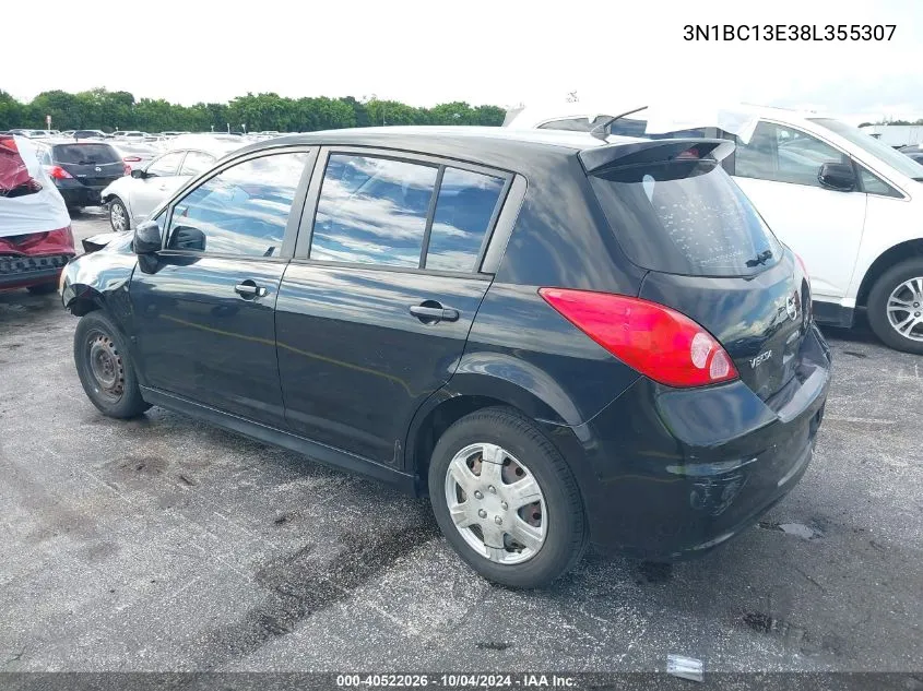 3N1BC13E38L355307 2008 Nissan Versa 1.8S