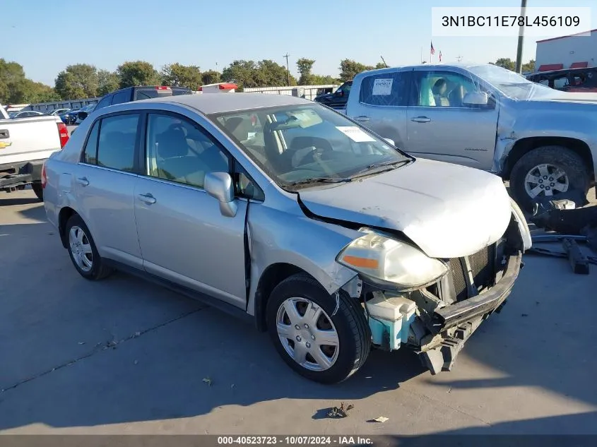 2008 Nissan Versa S/Sl VIN: 3N1BC11E78L456109 Lot: 40523723