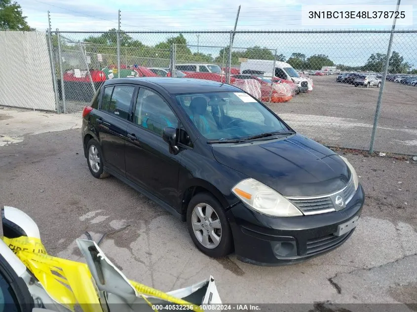 2008 Nissan Versa 1.8Sl VIN: 3N1BC13E48L378725 Lot: 40532236