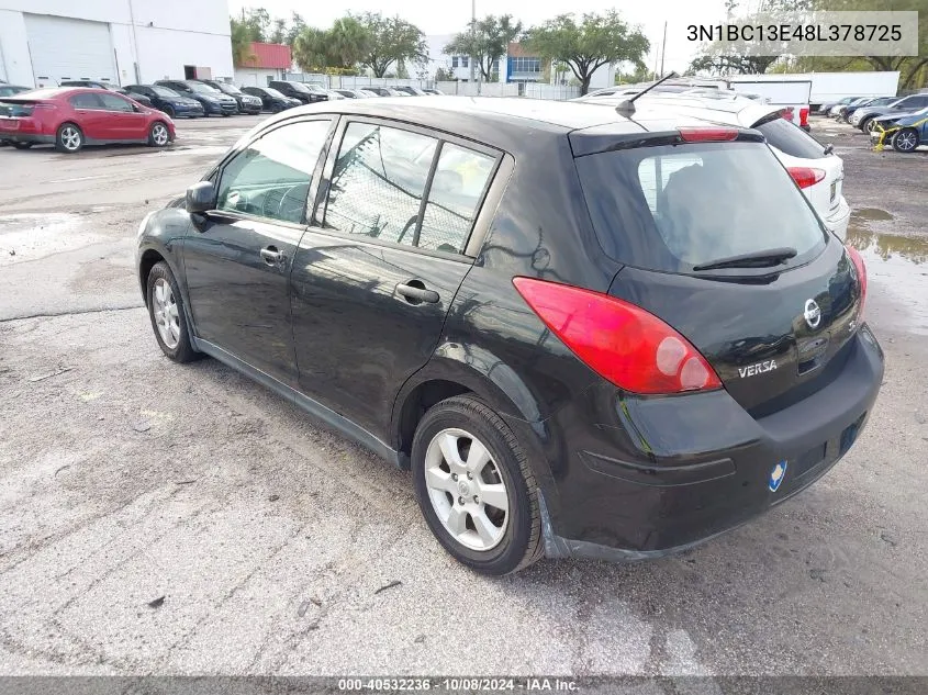 2008 Nissan Versa 1.8Sl VIN: 3N1BC13E48L378725 Lot: 40532236