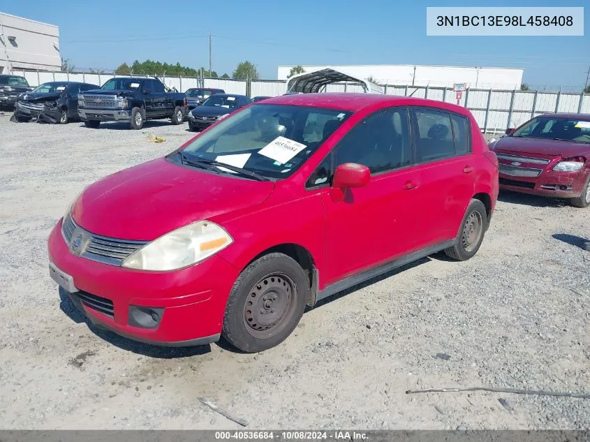 2008 Nissan Versa S/Sl VIN: 3N1BC13E98L458408 Lot: 40536684