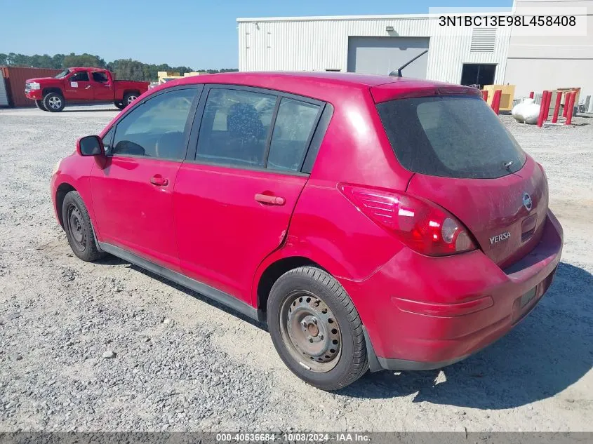 2008 Nissan Versa S/Sl VIN: 3N1BC13E98L458408 Lot: 40536684