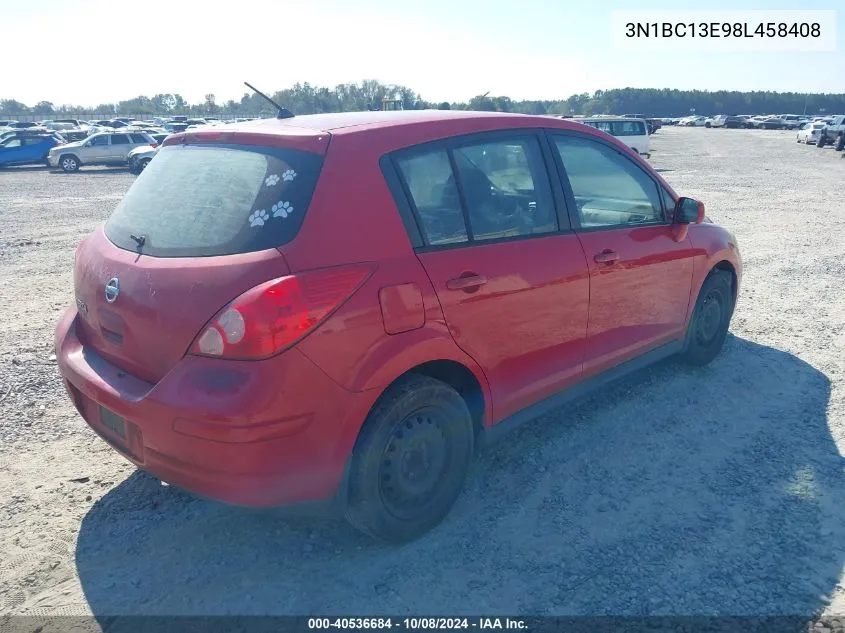 2008 Nissan Versa S/Sl VIN: 3N1BC13E98L458408 Lot: 40536684