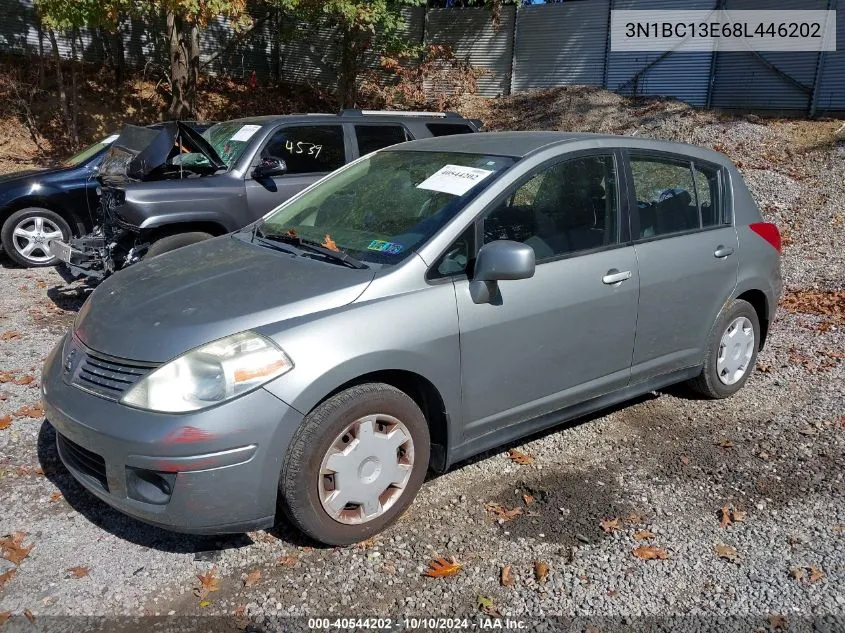 2008 Nissan Versa 1.8S VIN: 3N1BC13E68L446202 Lot: 40544202