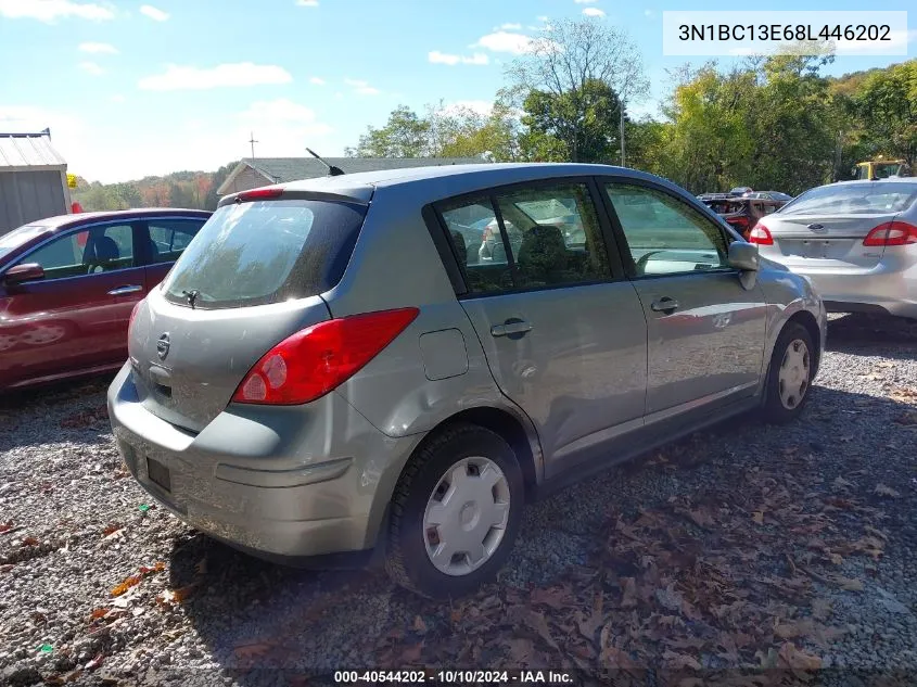 2008 Nissan Versa 1.8S VIN: 3N1BC13E68L446202 Lot: 40544202