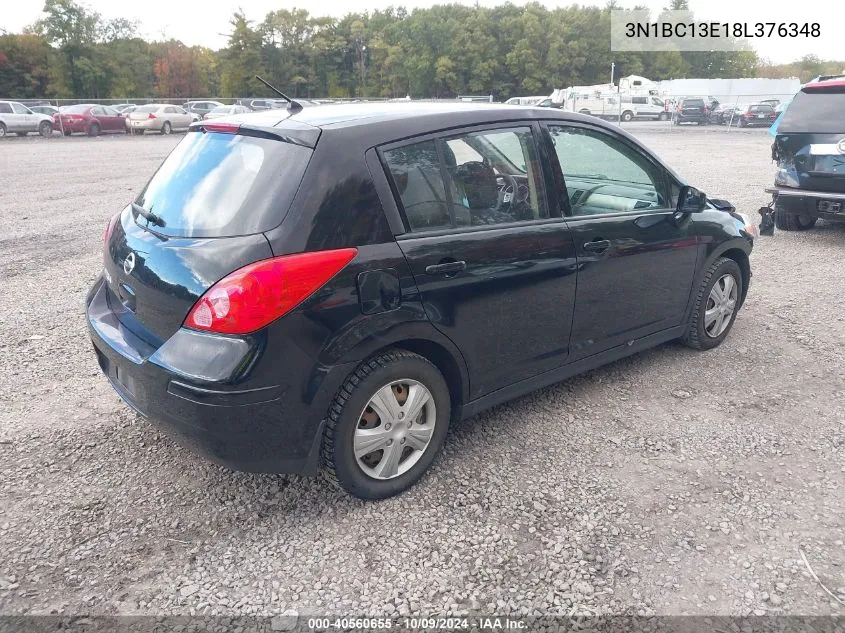 2008 Nissan Versa 1.8S VIN: 3N1BC13E18L376348 Lot: 40560655