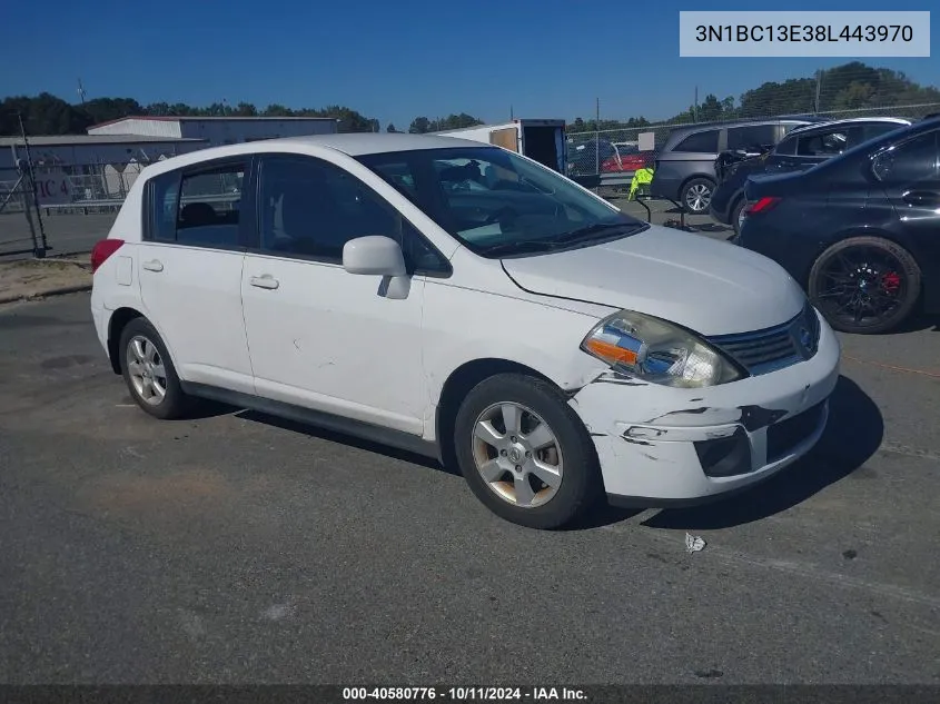 2008 Nissan Versa 1.8Sl VIN: 3N1BC13E38L443970 Lot: 40580776