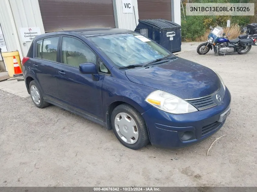 2008 Nissan Versa 1.8S VIN: 3N1BC13E08L415026 Lot: 40676342