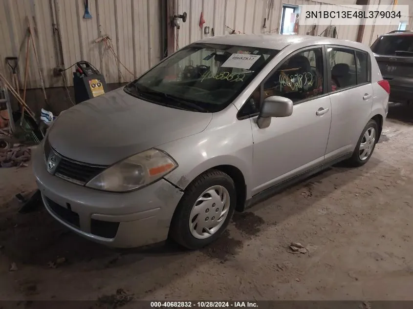 2008 Nissan Versa 1.8S VIN: 3N1BC13E48L379034 Lot: 40682832