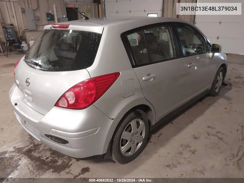 2008 Nissan Versa 1.8S VIN: 3N1BC13E48L379034 Lot: 40682832