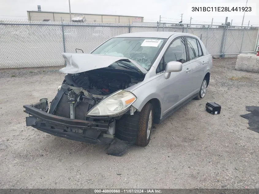 2008 Nissan Versa 1.8S VIN: 3N1BC11E28L441923 Lot: 40800860