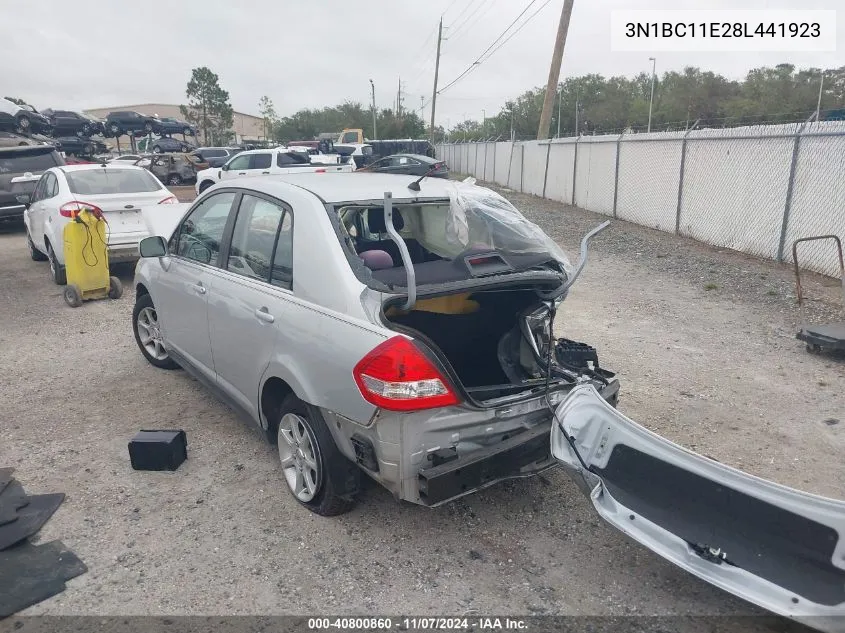 2008 Nissan Versa 1.8S VIN: 3N1BC11E28L441923 Lot: 40800860