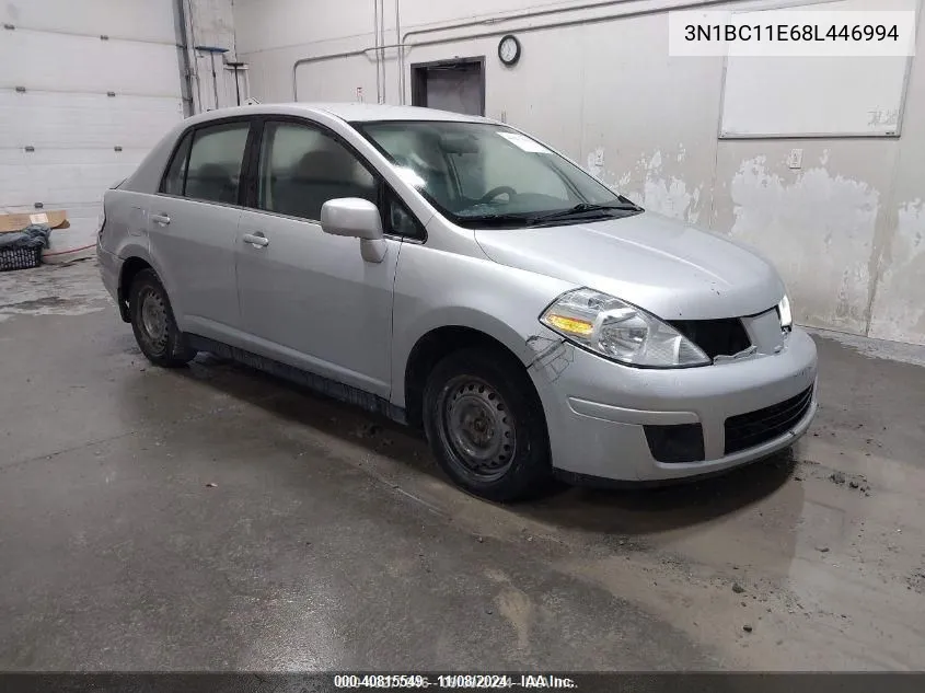 2008 Nissan Versa 1.8S VIN: 3N1BC11E68L446994 Lot: 40815549