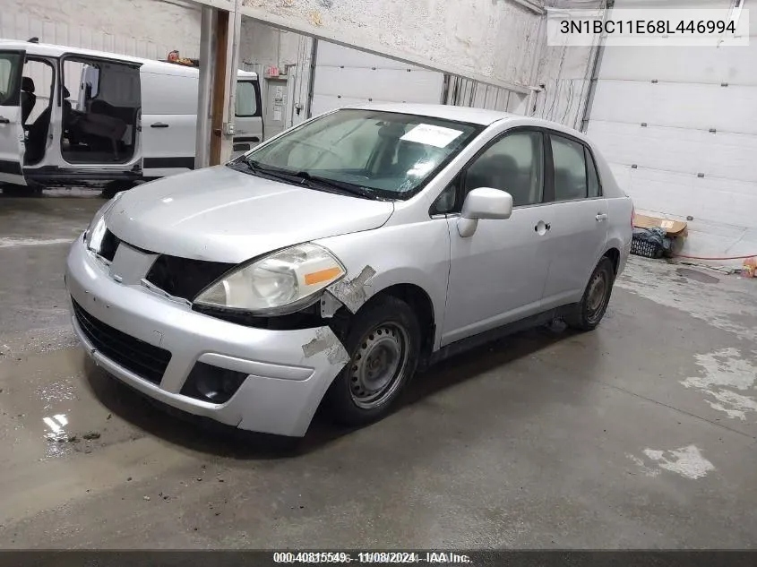 2008 Nissan Versa 1.8S VIN: 3N1BC11E68L446994 Lot: 40815549