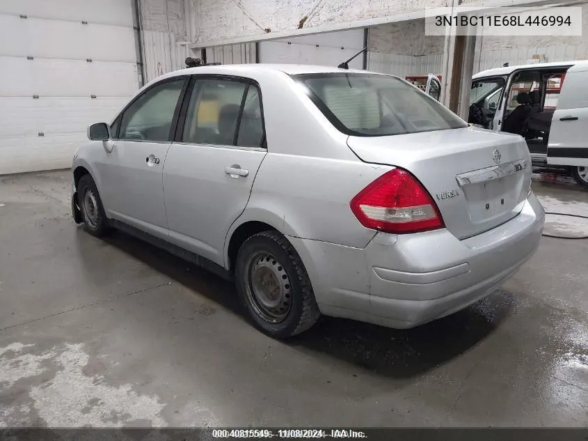 2008 Nissan Versa 1.8S VIN: 3N1BC11E68L446994 Lot: 40815549