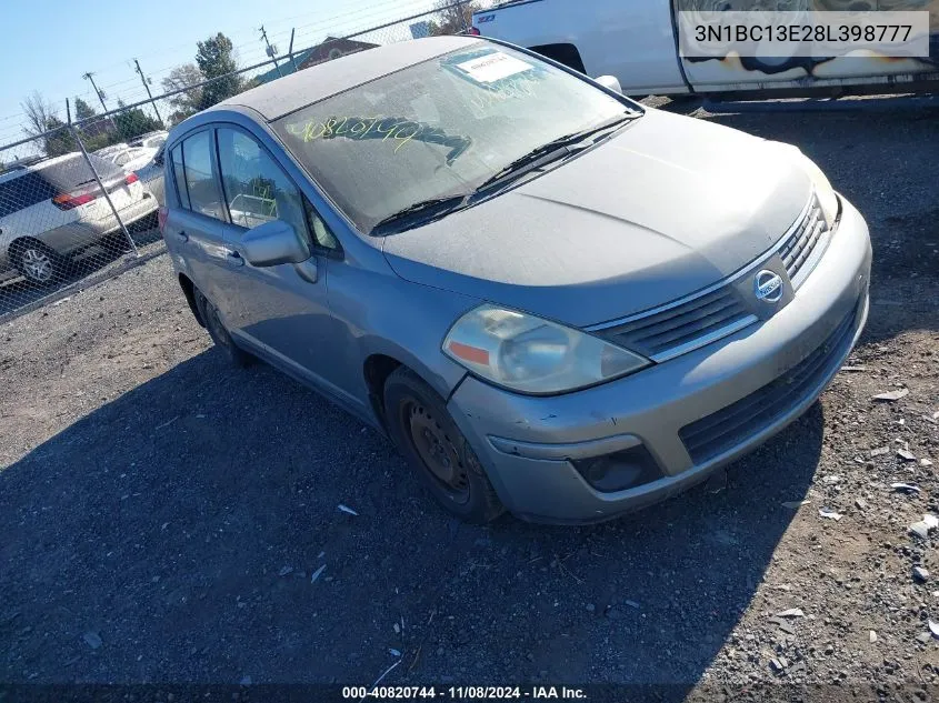 2008 Nissan Versa 1.8S VIN: 3N1BC13E28L398777 Lot: 40820744