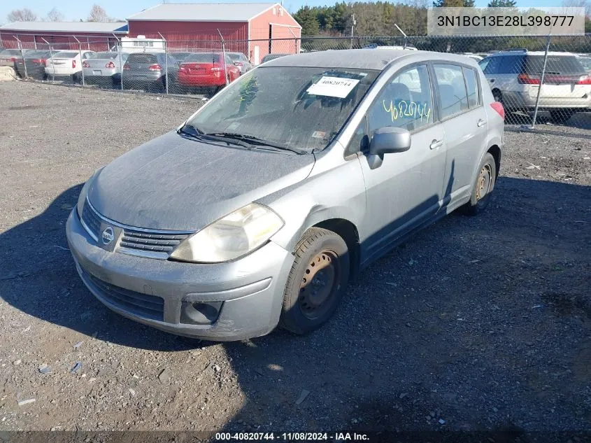 2008 Nissan Versa 1.8S VIN: 3N1BC13E28L398777 Lot: 40820744