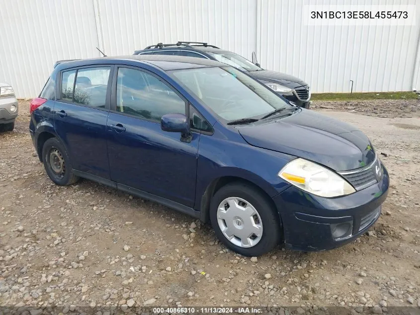 2008 Nissan Versa 1.8S VIN: 3N1BC13E58L455473 Lot: 40866310