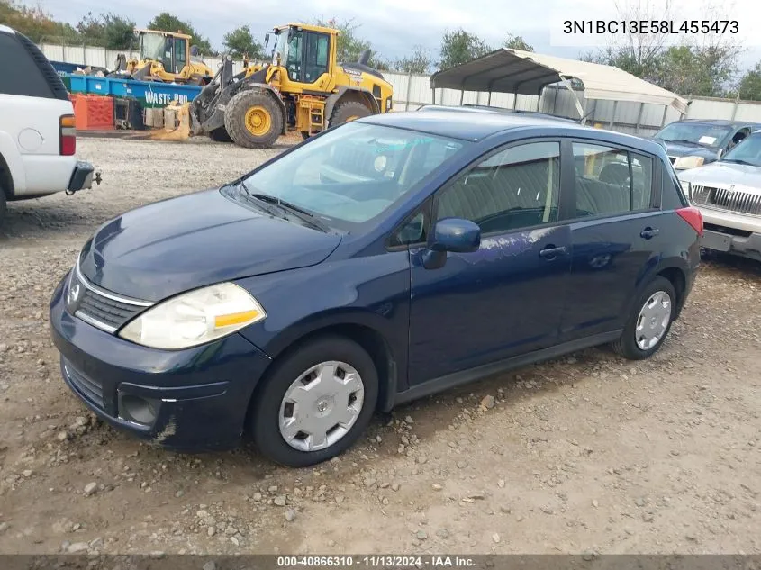 2008 Nissan Versa 1.8S VIN: 3N1BC13E58L455473 Lot: 40866310