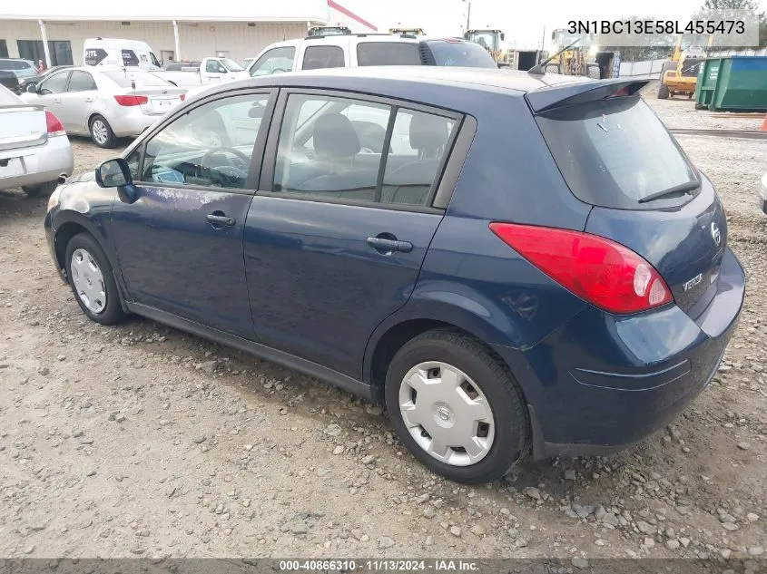 2008 Nissan Versa 1.8S VIN: 3N1BC13E58L455473 Lot: 40866310