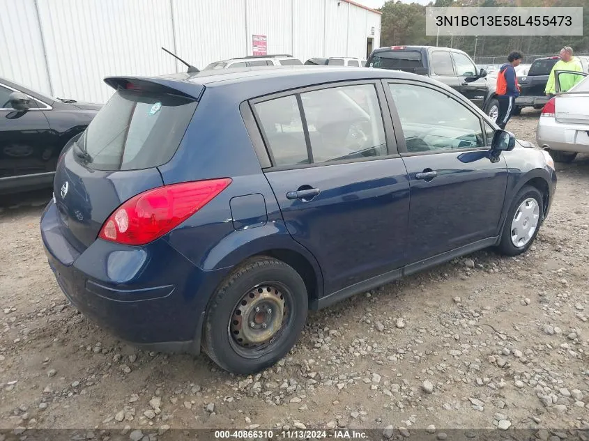 2008 Nissan Versa 1.8S VIN: 3N1BC13E58L455473 Lot: 40866310