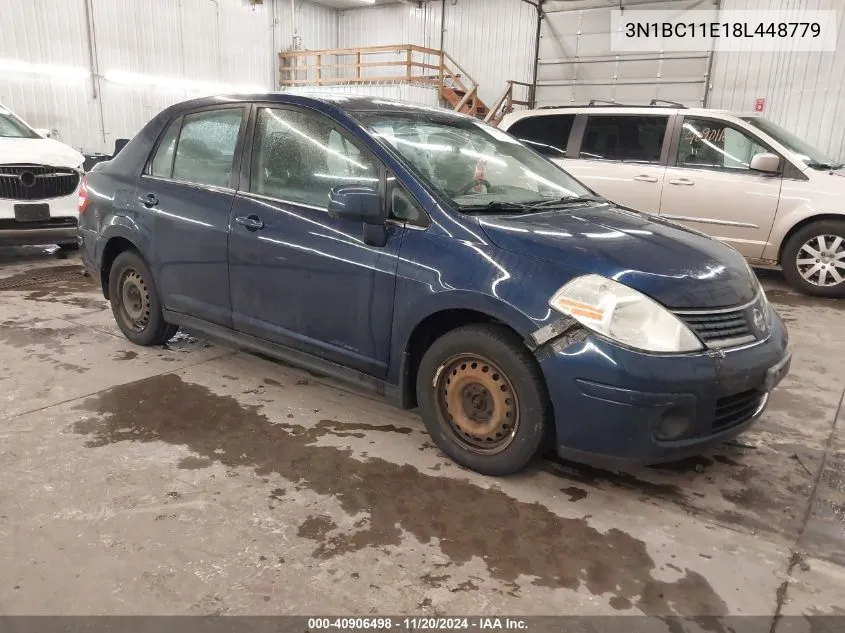 2008 Nissan Versa 1.8S VIN: 3N1BC11E18L448779 Lot: 40906498