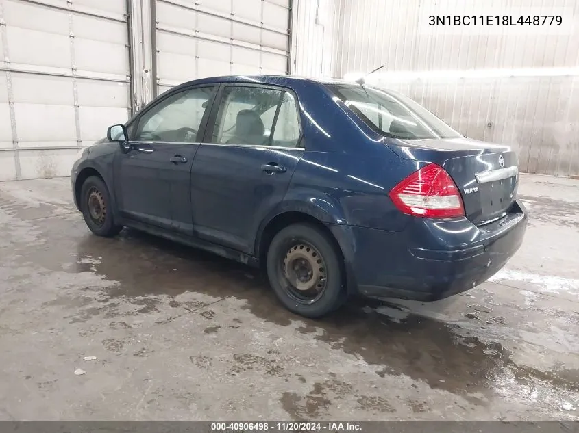 2008 Nissan Versa 1.8S VIN: 3N1BC11E18L448779 Lot: 40906498