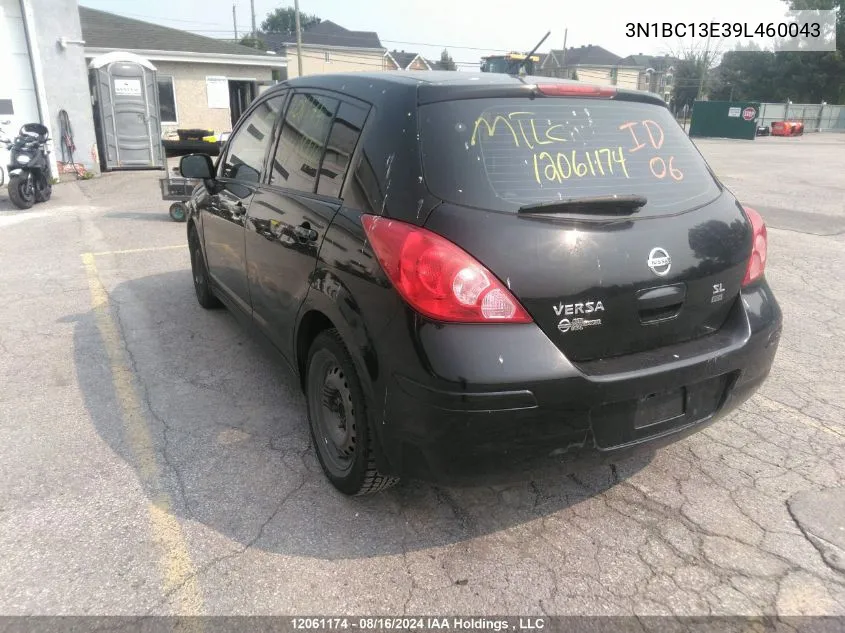 2009 Nissan Versa 1.8Sl VIN: 3N1BC13E39L460043 Lot: 12061174