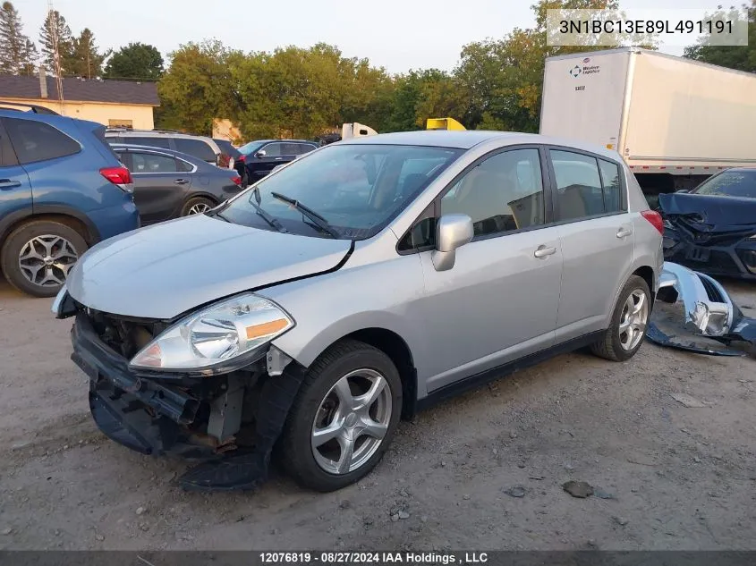 3N1BC13E89L491191 2009 Nissan Versa 1.8S